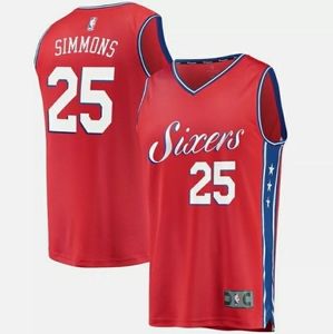 76ers Ben Simmons Fanatics Sixers Jersey Size L